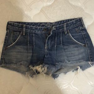 Blue jean shorts